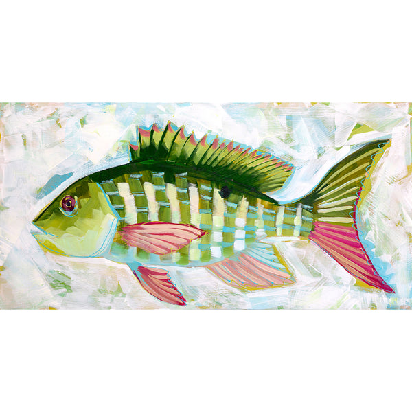 12x24" Fish 2022 no. 17 - Mutton Snapper - Acrylic Painting on Panel