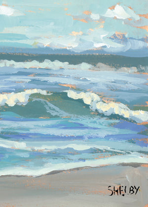 5x7" Note Cards - Crashing Waves - featured in Art On Fire 2020