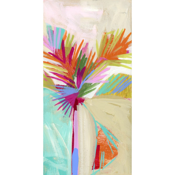 12x6" Holiday Palm no. 10 - Acrylic Painting on Panel