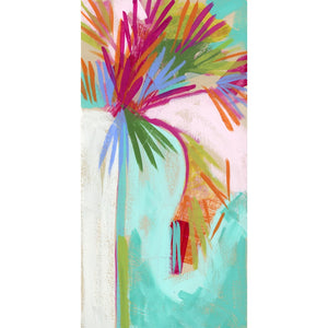 12x6" Holiday Palm no. 11 - Acrylic Painting on Panel
