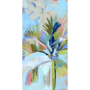 12x6" Holiday Palm no. 14 - Acrylic Painting on Panel