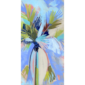 12x6" Holiday Palm no. 16 - Acrylic Painting on Panel