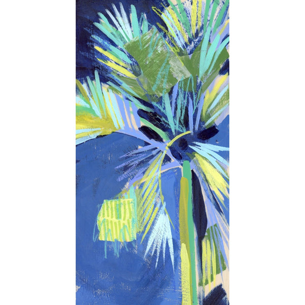 12x6" Holiday Palm no. 7 - Acrylic Painting on Panel