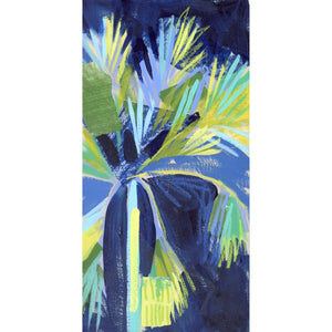 12x6" Holiday Palm no. 8 - Acrylic Painting on Panel