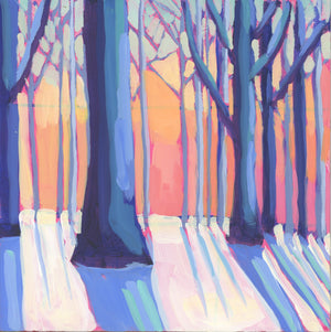 Kaleidoscopic Winter Forest - January 2023 Small Study
