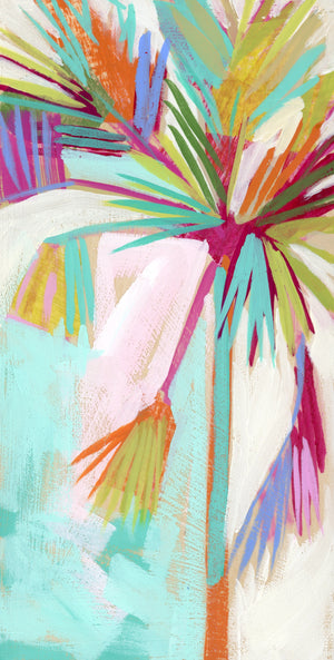 12x6" Holiday Palm no. 12 - Acrylic Painting on Panel