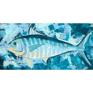 12x24" Fish 2022 no. 14 - Bonito - Acrylic Painting on Panel
