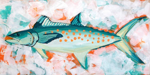 12x24" Fish 2022 no. 18 - Mackerel - Acrylic Painting on Panel