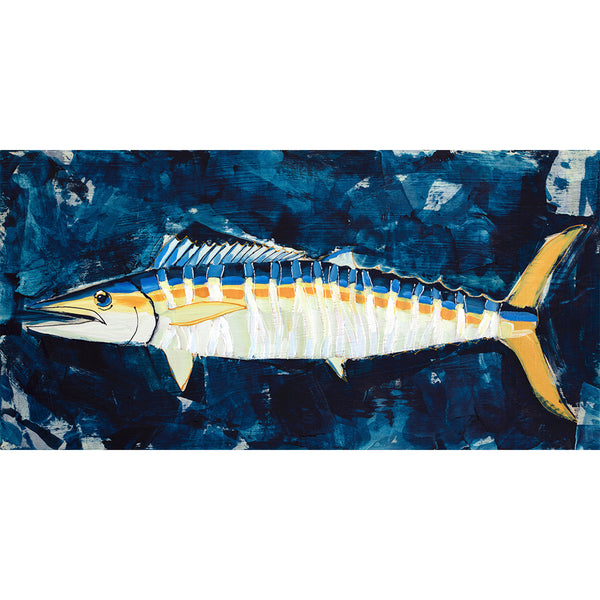 12x24" Fish 2022 no. 15 - Wahoo - Acrylic Painting on Panel