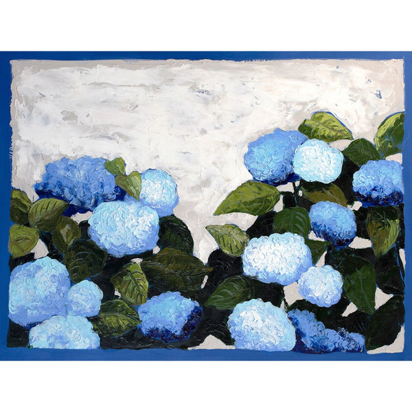 Waltz for Spring - 30x40" Hydrangeas - Acrylic Painting on Panel