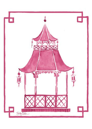 Pink Pagoda No. 4 Fine Art Print