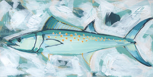 6x12" Fish 2022 no. 9 - Mackerel - Acrylic Painting on Panel