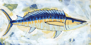 6x12" Fish 2022 no. 1 - Wahoo - Acrylic Painting on Panel