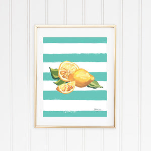 4 Limoncello Lemon Wall Art Prints