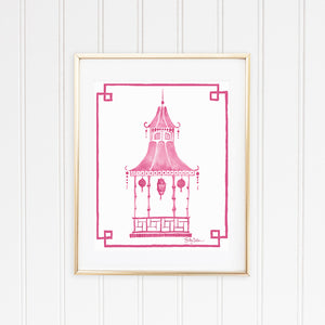 Pink Pagoda No. 2 Fine Art Print