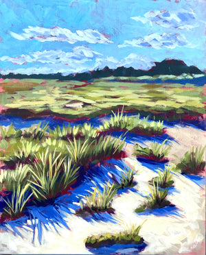 A Long Morning Walk - 16x20” Vertical Painting - SALT Collection