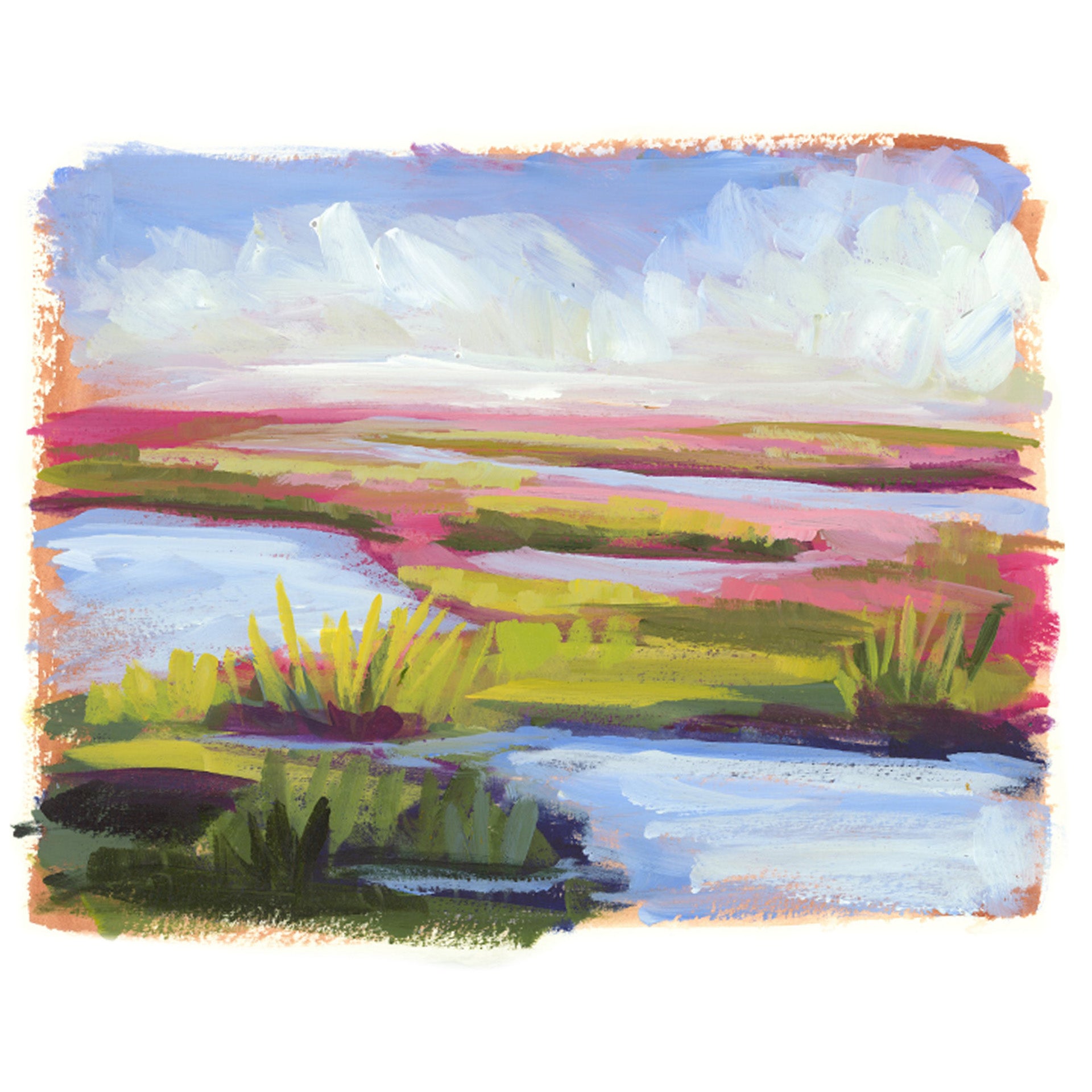 5x7 Note Cards - Summer Sunrise - featured in Art On Fire 2020 - Shelby  Dillon Studio