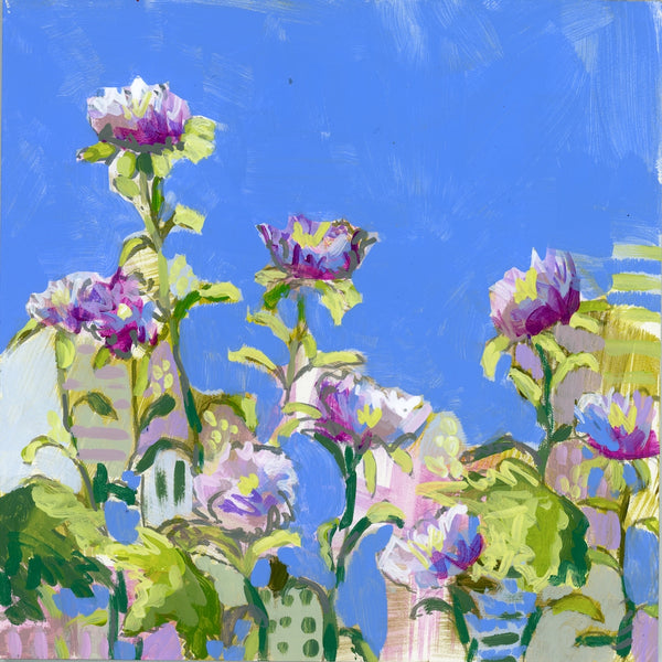Return to Eden - Mini Garden Day 13 - 6x6" painting