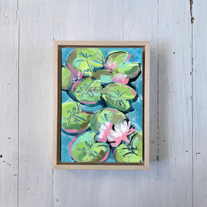 Water Gardens - Day 1 - 5x7" mini vertical painting