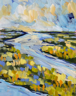 Water Gardens - Day 20 - 8x10" vertical painting