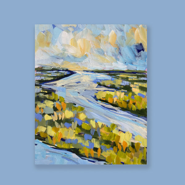 Water Gardens - Day 20 - 8x10" vertical painting