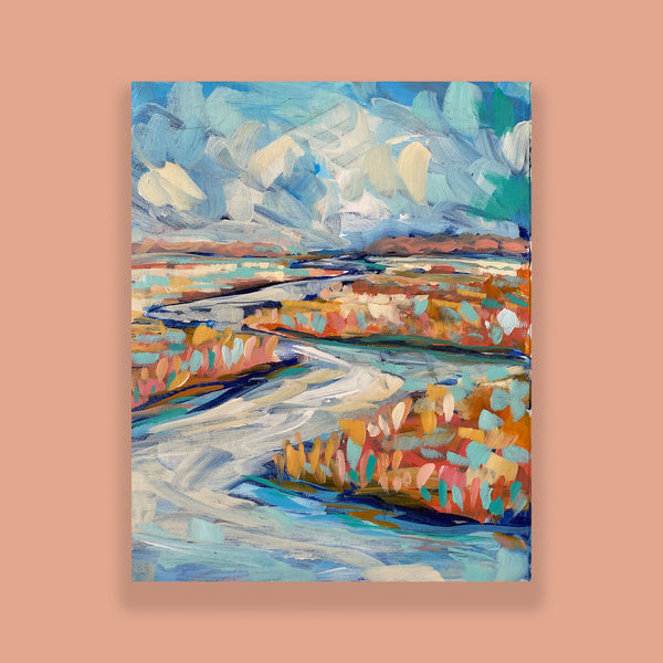 Water Gardens - Day 21 - 8x10" vertical painting