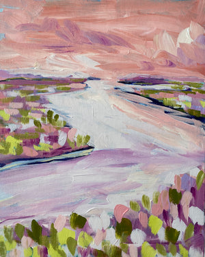 Water Gardens - Day 22 - 8x10" vertical painting