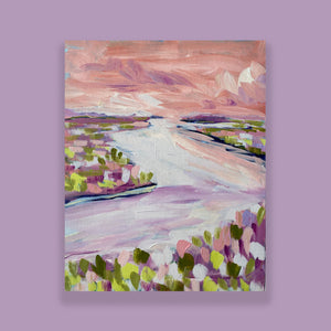 Water Gardens - Day 22 - 8x10" vertical painting