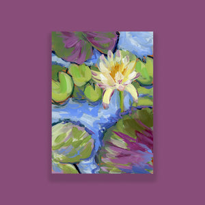 Water Gardens - Day 2 - 5x7" mini vertical painting