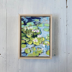 Water Gardens - Day 4 - 5x7" mini vertical painting