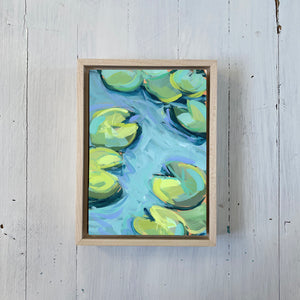 Water Gardens - Day 5 - 5x7" mini vertical painting