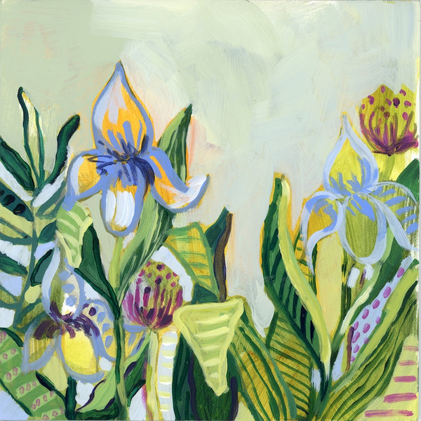 Return to Eden - Mini Garden Day 5 - 6x6" painting