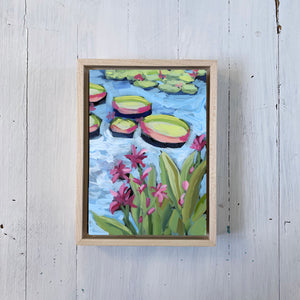 Water Gardens - Day 7 - 5x7" mini vertical painting