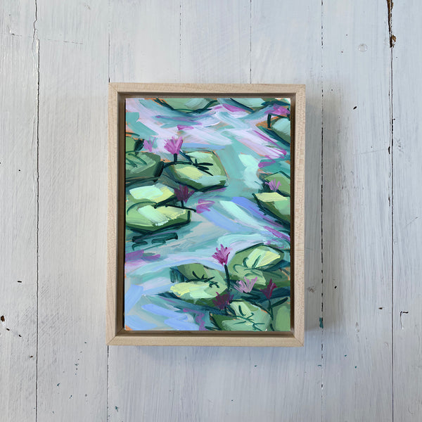 Water Gardens - Day 8 - 5x7" mini vertical painting