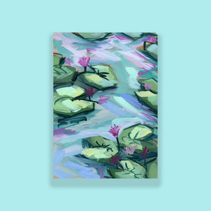Water Gardens - Day 8 - 5x7" mini vertical painting