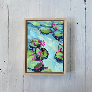 Water Gardens - Day 9 - 5x7" mini vertical painting