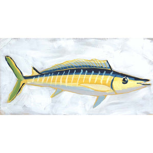 Holiday Fish Painting no. 12 - Wahoo - 6x12" Painting
