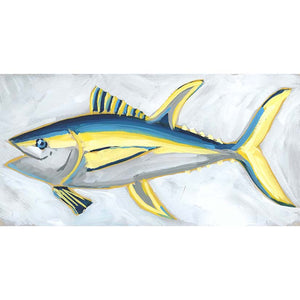 Holiday Fish Painting no. 6 - Tuna  - 6x12" Painting