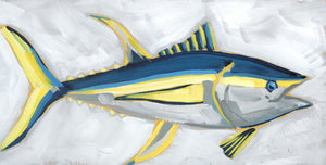 Holiday Fish Painting no. 5 - Tuna - 6x12" Painting