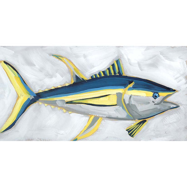 Holiday Fish Painting no. 5 - Tuna - 6x12" Painting