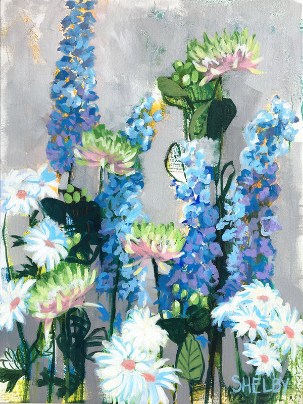 Wild Garden No. 13 - 18x24"