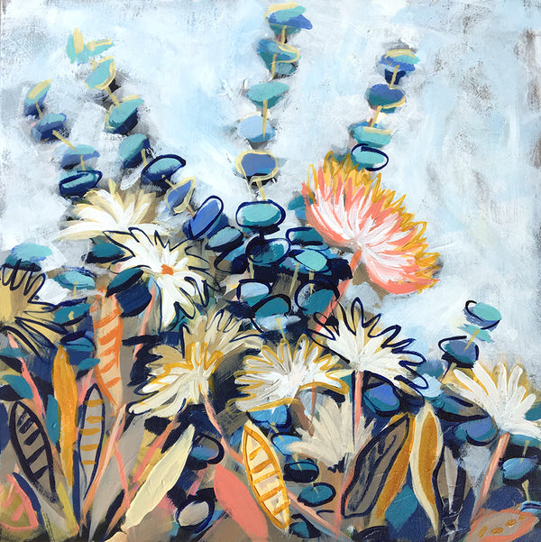 Wild Garden No. 4 - 12x12" square