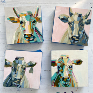 Mini Moo Painting "James" - 6x6” square