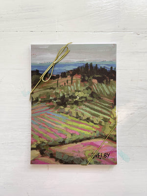 5x7" Note Cards - Tuscan Landscape - featured in Art On Fire 2020