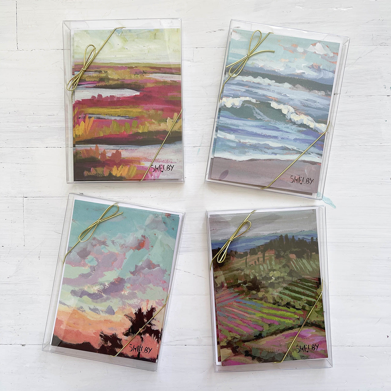 5x7 Note Cards - Summer Sunrise - featured in Art On Fire 2020 - Shelby  Dillon Studio