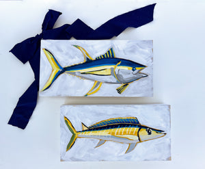 Holiday Fish Painting no. 6 - Tuna  - 6x12" Painting