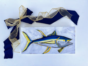 Holiday Fish Painting no. 6 - Tuna  - 6x12" Painting