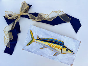 Holiday Fish Painting no. 11 - Wahoo - 6x12" Painting