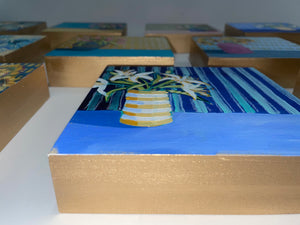 Holiday Fish Painting no. 8 - Mahi - 6x12" Painting