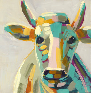 Mini Moo Painting "James" - 6x6” square